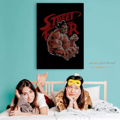 مبارز خیابانی – تابلو انیمه - تابلو انیمه طرح جدید - اسپو دکور