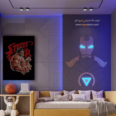 مبارز خیابانی – تابلو انیمه - تابلو انیمه طرح جدید - اسپو دکور
