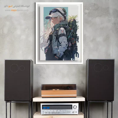 ناز – تابلو انیمه - تابلو انیمه آرامش - اسپو دکور