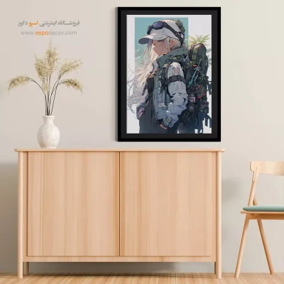 ناز – تابلو انیمه - تابلو انیمه آرامش - اسپو دکور