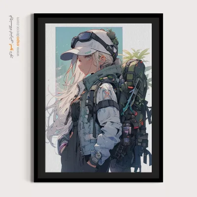 ناز – تابلو انیمه - تابلو انیمه آرامش - اسپو دکور