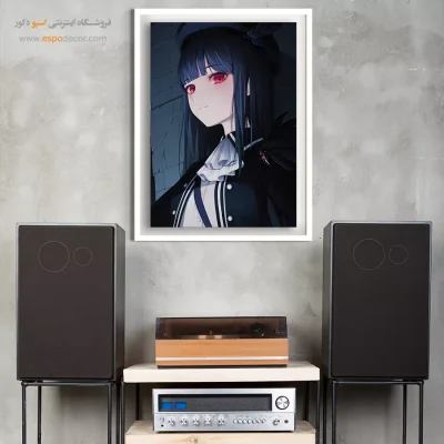 چشم قرمز – تابلو انیمه - خرید تابلو انیمه برای اتاق نوجوان - اسپو دکور
