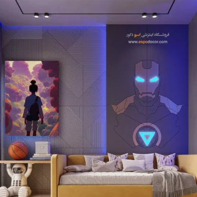 صدای تنهایی – تابلو انیمه - خرید تابلو انیمه با طرح‌های خاص - اسپو دکور