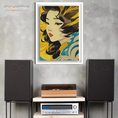 یادگار خاکستری – تابلو انیمه - خرید تابلو انیمه دستساز با کیفیت - اسپو دکور