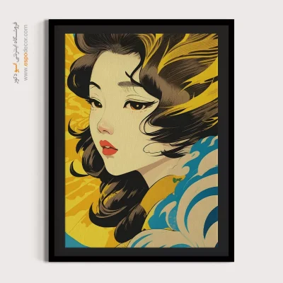 یادگار خاکستری – تابلو انیمه - خرید تابلو انیمه دستساز با کیفیت - اسپو دکور