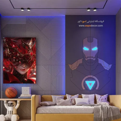 ابرهای خیالی – تابلو انیمه - خرید تابلو انیمه هدیه تولد - اسپو دکور