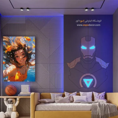 تابلو انیمه با طراحی مخصوص هدیه