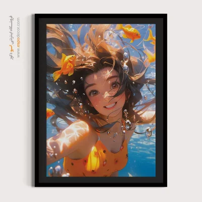 تابلو انیمه با طراحی مخصوص هدیه