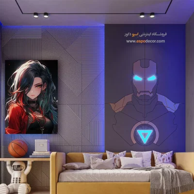 تابلو انیمه برای هدیه تولد دخترانه