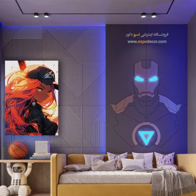 تابلو انیمه به سبک هنری