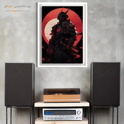 تابلو انیمه جذاب سامورایی