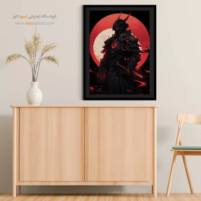 تابلو انیمه جذاب سامورایی