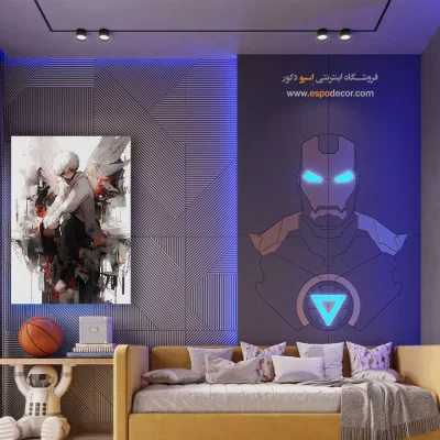 تابلو انیمه با طراحی مینیمال