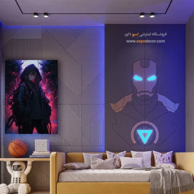 تلالوی شفق – تابلو انیمه - تابلو انیمه برای دکوراتیو - اسپو دکور