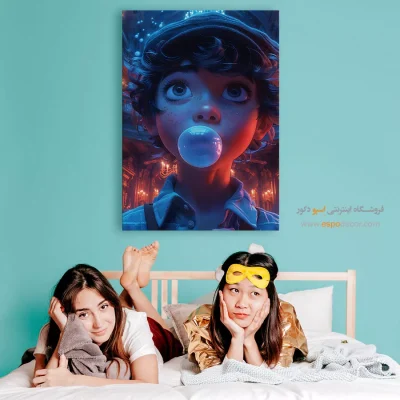 خرید تابلو انیمه برای دیوار اتاق - شکارچی افسانه‌ای – تابلو انیمه - اسپو دکور