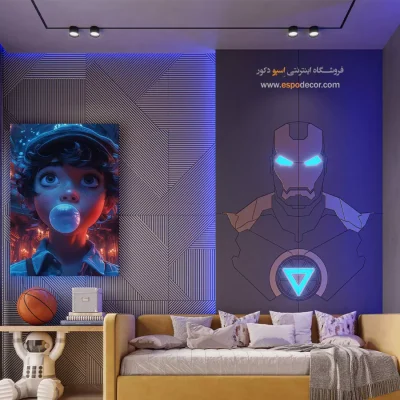 خرید تابلو انیمه برای دیوار اتاق - شکارچی افسانه‌ای – تابلو انیمه - اسپو دکور