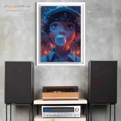 خرید تابلو انیمه برای دیوار اتاق - شکارچی افسانه‌ای – تابلو انیمه - اسپو دکور