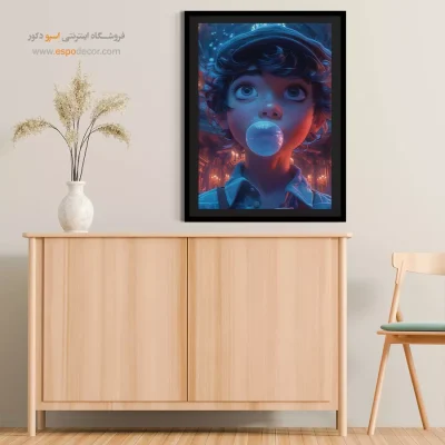 خرید تابلو انیمه برای دیوار اتاق - شکارچی افسانه‌ای – تابلو انیمه - اسپو دکور