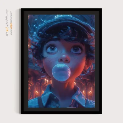 خرید تابلو انیمه برای دیوار اتاق - شکارچی افسانه‌ای – تابلو انیمه - اسپو دکور