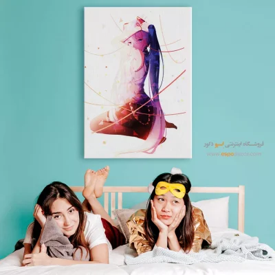 خرید تابلو انیمه مینیمال زیبا - شمشیر شکوفه – تابلو انیمه - اسپو دکور