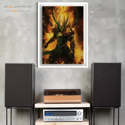 تابلو انیمه با رنگهای گرم