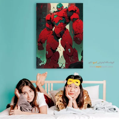 خرید تابلو انیمه رمانتیک و خاص - توفان نقره – تابلو انیمه - اسپو دکور