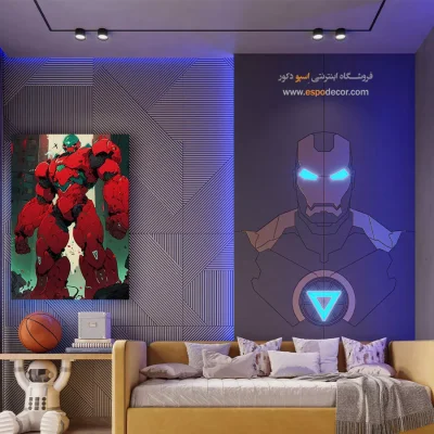 خرید تابلو انیمه رمانتیک و خاص - توفان نقره – تابلو انیمه - اسپو دکور