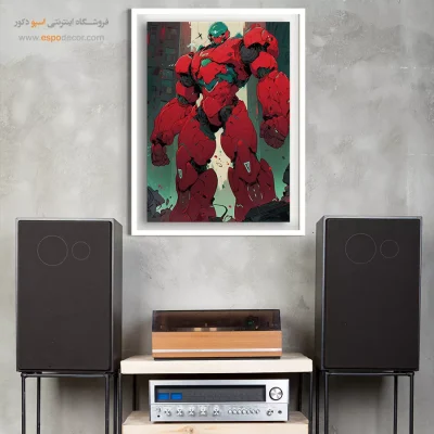 خرید تابلو انیمه رمانتیک و خاص - توفان نقره – تابلو انیمه - اسپو دکور