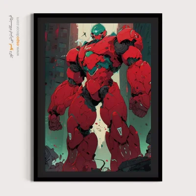 خرید تابلو انیمه رمانتیک و خاص - توفان نقره – تابلو انیمه - اسپو دکور