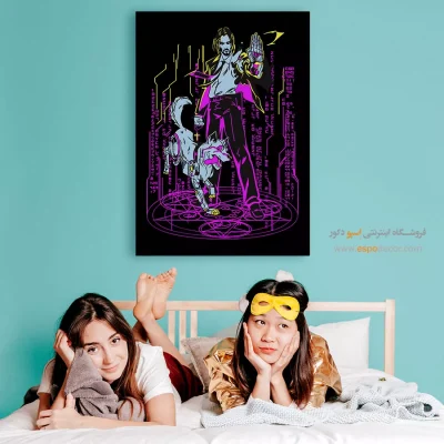 خرید تابلو انیمه برای گیمرها - صخره ارغوانی – تابلو انیمه - اسپو دکور