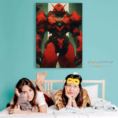 خرید تابلو انیمه رباتی - پنجره بارانی – تابلو انیمه - اسپو دکور