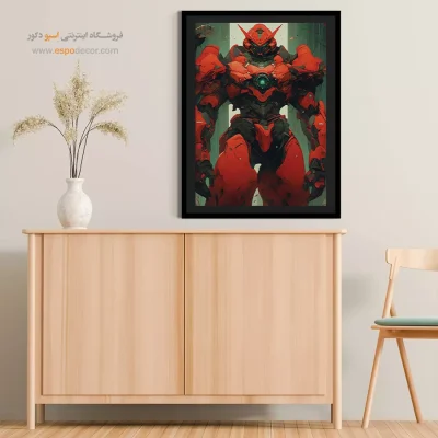 خرید تابلو انیمه رباتی - پنجره بارانی – تابلو انیمه - اسپو دکور