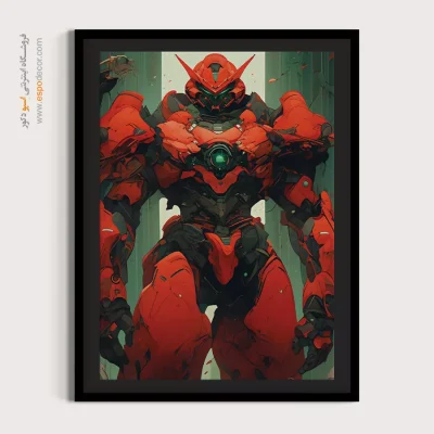 خرید تابلو انیمه رباتی - پنجره بارانی – تابلو انیمه - اسپو دکور