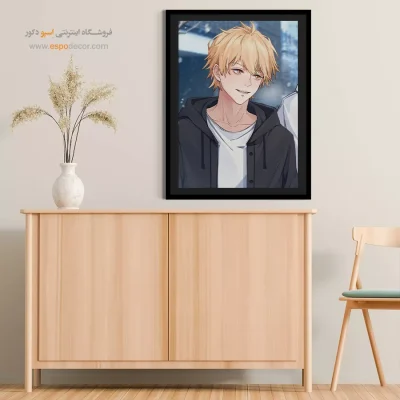 خرید تابلو انیمه جوان - دریای خاموش – تابلو انیمه - اسپو دکور