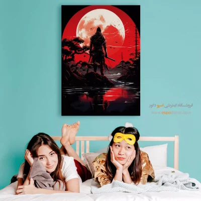 خرید تابلو انیمه برای هواداران انیمه - سایه‌روشن بنفش – تابلو انیمه - اسپو دکور