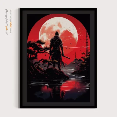 خرید تابلو انیمه برای هواداران انیمه - سایه‌روشن بنفش – تابلو انیمه - اسپو دکور