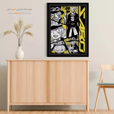 خرید تابلو انیمه برای هدیه مناسب دکور اتاق - بامداد نقره‌ای – تابلو انیمه - اسپو دکور