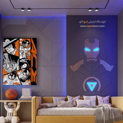 خرید تابلو انیمه به سبک هنری - سایه خورشید – تابلو انیمه - اسپو دکور