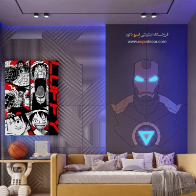 خرید تابلو انیمه برای تزیین دیوار - سایه ماه – تابلو انیمه - اسپو دکور