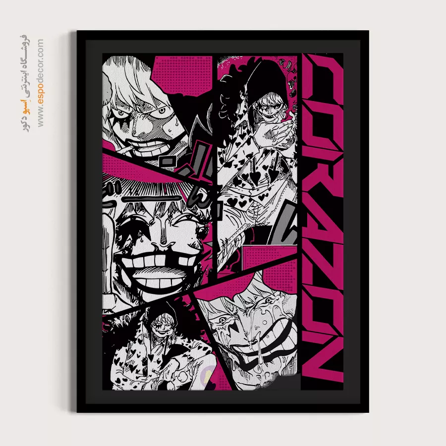 خرید تابلو انیمه با طراحی مینیمال