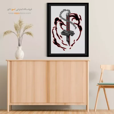 خرید تابلو انیمه با طرح‌های شگفت‌انگیز - اقیانوس یخ – تابلو انیمه - اسپو دکور