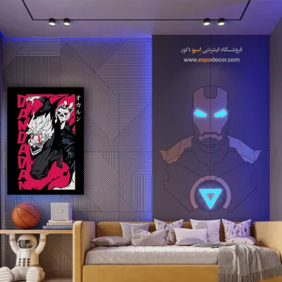 خرید تابلو انیمه اتاق پسرانه - نور الماس – تابلو انیمه - اسپو دکور
