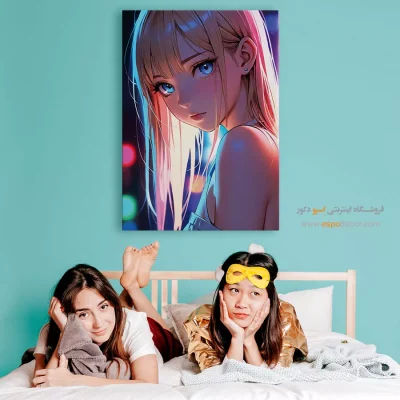 خرید تابلو انیمه اتاق دخترانه