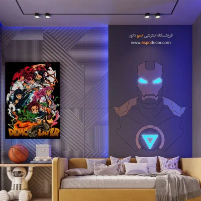 خرید تابلو انیمه کلاسیک - شیطان کش – تابلو انیمه - اسپو دکور