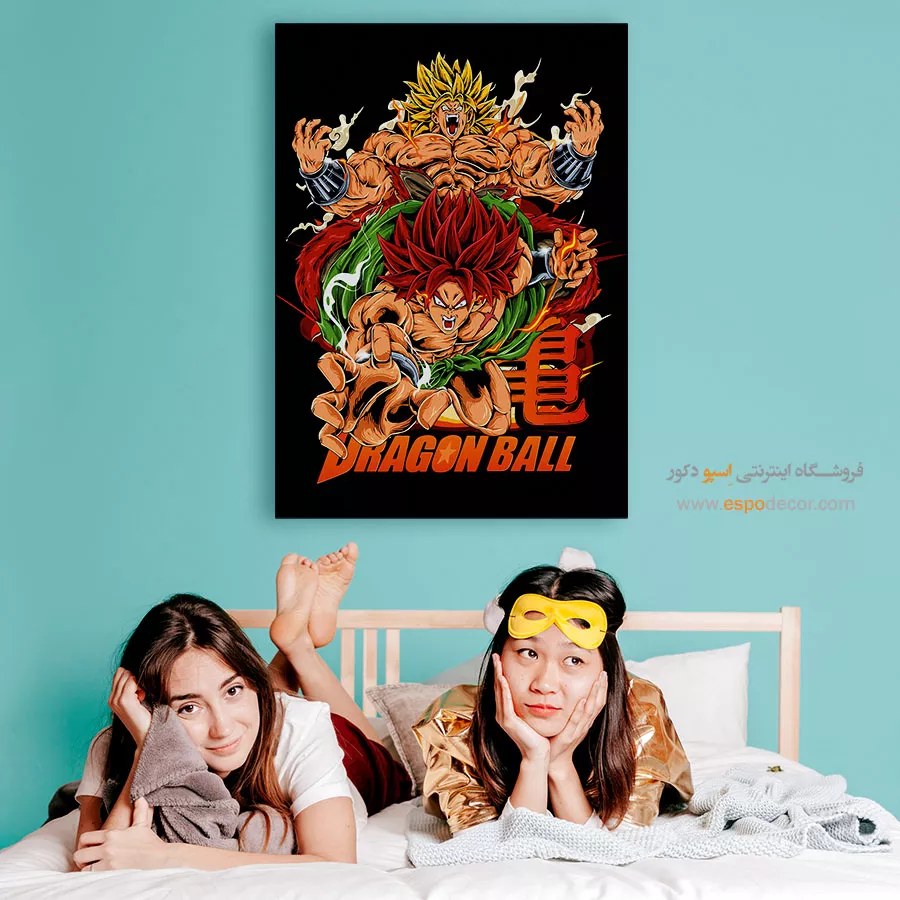 خرید اینترنتی تابلو انیمه رنگی - برولی – تابلو انیمه - اسپو دکور