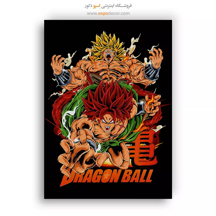خرید اینترنتی تابلو انیمه رنگی - برولی – تابلو انیمه - اسپو دکور
