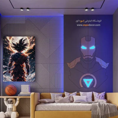خرید اینترنتی تابلو انیمه دیوار اتاق - دراگون بال زد – تابلو انیمه - اسپو دکور