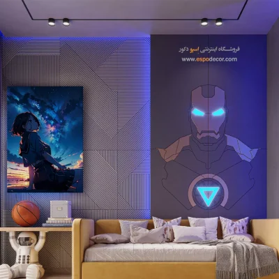 خرید اینترنتی تابلو انیمه کارتونی - دختر انیمه ای – تابلو انیمه - اسپو دکور