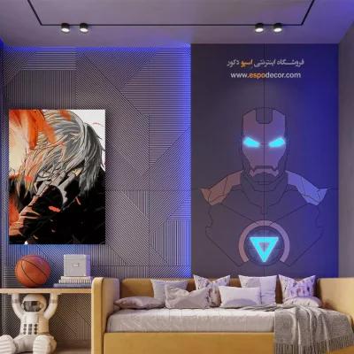 تابلو انیمه اتاق پسرانه