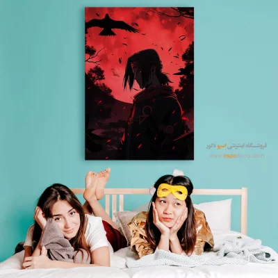 تابلو فانتزی با تم قرمز - ایتاچی – تابلو انیمه - اسپو دکور